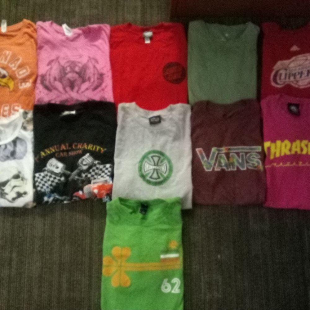 Teen boys size med/ large  clothing bundle different brands and styles